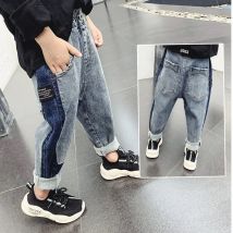IENENS 5-13Y Kinder Jungen Kleidung Dünne Jeans Klassische Hosen Kinder Denim Kleidung Lange Böden Baby Junge Casual Hosen
