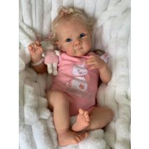 18 Inch Bettie Full Body Soft Silicone Vinyl Girl Reborn Baby Doll With Blonde Hair Lifelike Bebe Reborn Toys