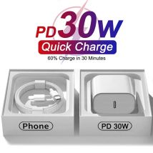 Dla Apple PD 30W USB typu C ładowarka dla iPhone 15 13 12 11 14 16 Pro Max Plus XR X XS iPad szybka ładowarka Adapter kabel szybkiego ładowania