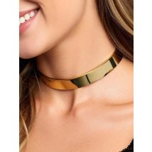 Polished Stainless Steel Slave Choker Necklace Silver Gold Color Fetish Wear Unisex Jewelry Fashion Collar