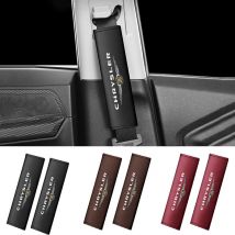 2PCS Leder Auto Sitz Gürtel Sicherheit Schulter Abdeckung Für Chrysler 300c Android Town Country Grand Voyager Auto Innen Zubehör