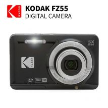 KODAK PIXPRO FZ55-RD Aparat cyfrowy 16 MP 5-krotny zoom optyczny 28 mm Szeroki kąt 1080P Wideo Full HD 2,7-calowy wyświetlacz LCD Kamera do vlogów