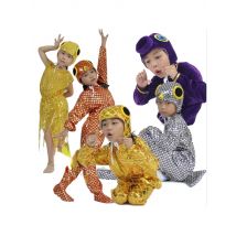 Cartoon Shiny Goldfish Golden Silver Purple Fish Fancy Dress   Show Jumpsuit Children Adult Gift Cosplay Halloween Costume