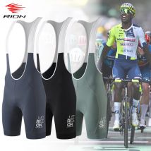 RION-pantalones cortos con pechera para ciclismo para hombre, mallas para bicicleta, ropa profesional para ciclismo de montaña y carretera, Dolomiti italiano, almohadillas 8H, distancias extremas