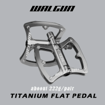 Ultralight MTB Bicycle Pedals 3 Bearing Titanium Alloy Axis Flat Pedal Platform Anti-slip Road Bike Pedals Ti 111g Cycling Parts