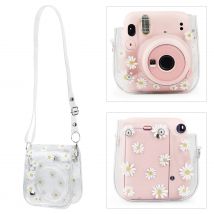 Transparente kleine Kamera tasche PVC-Hülle mit Schulter gurt Kamera Schutzhülle für Fujifilm Instax Mini 11/