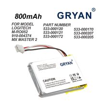 Replacement Mouse 600mAh Battery For Logitech MX Master 23 2s MX Anywhere 2 2S MX ERGO M-RO052 910-004374 533-000120 533-000121