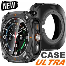 3 in 1 Metal Bumper for Samsung Galaxy Ultra Watch Ultra 2025 Tempered Glass Protective Case Cover for Samsung Galaxy Ultra 47mm