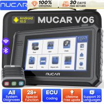 MUCAR VO6 OBD2 Strumento di diagnostica scanner, scanner di diagnosi di tutti i sistemi per auto, strumento di scansione di oltre 28 servizi, aggiornamento gratuito a vita