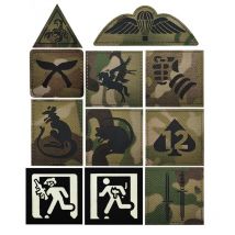 Neues Design Infrarot Reflektierende Tier Skorpion Armband Ratte IR Reflektierende Fallschirmjäger Camouflage Quadratische Patches für Kleidung