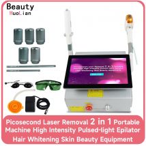 PoloniaStock 2 in 1 Picosecond 4 Lunghezza d'onda 10 barre 3000W Diodo Laser Punto di congelamento Indolore Macchina per la depilazione permanente