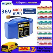 Batteria ricaricabile agli ioni di litio di alta qualità 36V 4400mAh 10S2P per scooter elettrico autobilanciante, hoverboard e monociclo