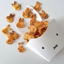 Miffy Rabbit Paper Box Anime Cartoon Snacks Ins Style High Beauty Paper Box Empty Box Cute Dessert Biscuit Decorative Box Gift