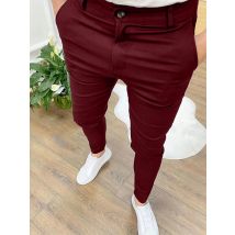 Männer Casual High Stretch Dicke Bleistift Hosen Neue Einfarbig Slim Fit Business Formale Büro Für Männer Täglich Tragen Baumwolle hosen