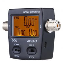 Nissei rs50 digital swr leistungs messer 125-525mhz uhf vhf weibliche led bildschirm antenne funk kommunikation watt test zähler