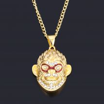 Schwarzer Mythos: Wukong Spiel Affen kopf chinesische Mythologie große Heilige Krone Cosplay Anime Anhänger Halskette