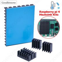 4Pieces/Lot Raspberry Pi 4 b Heatsink, Raspberry Pi Heatsink Aluminum Heatsink with Thermal Tape for Raspberry Pi 4 Model B