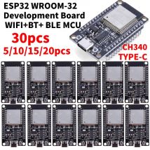 ESP32 WROOM-32 Development Board TYPE-C Micro USB WiFi+Bluetooth Ultra-Low Power Consumption SPI Flash 32Mbits Wireless Module