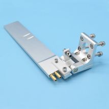 1pc rc boot hochwertige cnc aluminium legierung 68x160mm ruder mit doppeltem wasser aufnehmer für rc boot