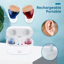 Hearing Aids Rechargeable Audifonos Invisible V30 Wireless Mini Inner Ear Intelligent for Elderly/Deafness Loss Drop Shipping