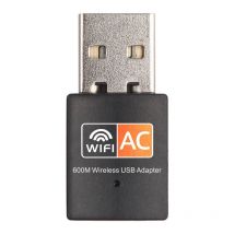Adattatore WiFi USB 2.4GHz 5GHz 600M Antenna WiFi Dual Band 802.11b/n/g/ac Mini ricevitore scheda di rete per computer wireless per PC