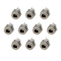 10 pz DC-099 5.5x2.1mm / 5.5x2.5mm DC Power femmina presa Jack montaggio a pannello connettore 5.5*2.1/5.5*2.5 DC099 adattatore Jack di alimentazione cc
