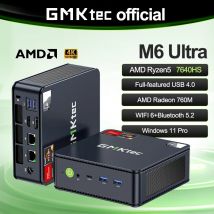 GMKtec M6 Ultra Nucbox Mini PC AMD R5 7640HS 6-core 12-thread DDR5 4800Mhz Pcie 3.0 SSD WIFI 6 BT5.2 Win11 Pro PC da gioco desktop