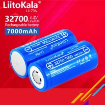 1-12 pezzi LiitoKala Lii-70A 3.2v 32700 7000mAh lifepo4 batteria ricaricabile 5C batteria a scarica per torcia elettrica di backup