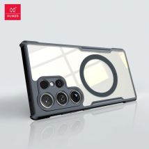 Xundd magnetisches Gehäuse für Samsung Galaxy S24 Ultra Case Airbag Anti-Drop Acryl & TPU Rückseite transparente Abdeckung mit Magnetst änder