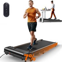Mettlematic Laufband für Heim-Laufpolster mit 2,25 PS-Motor, 100 kg Tragkraft, 1–6 km/h Geschwindigkeit mit Neigung, 7-lagiges Laufband