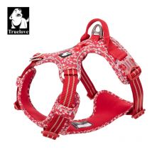 Pettorina per cani Truelove per taglia grande, media piccola, con gilet regolabile in lega di cotone e alluminio con motivo floreale TLH5655
