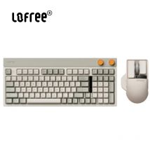 Lofree-Teclado de bloque pequeño, cuadrado, Retro, inalámbrico, Bluetooth, modo Tri, accesorio de junta de teclado mecánico para Pc, regalos de ordenador