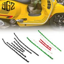 Für VESPA GTS 150 250 300 GTV 300 2013-2024 Motorrad Zubehör Trittbrett Gummi Streifen Mehrfarbige Pedal Dekoration streifen