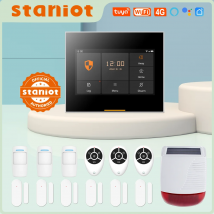 Ostaniot Wireless 4G Home Security Alarm System 433 MHz Smart WiFi Einbruchalarm mit Tuya Solar