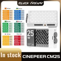 ZHIYUN Ufficiale CINEPEER CM25 25W Luci a Led Bi Color Palmare Tasca Video Luce Foto Lampada Luce di Riempimento Fotografia Illuminazione