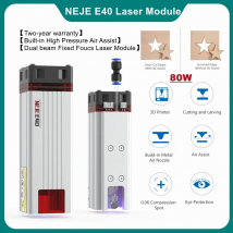 NEJE-Kits de módulo láser de corte de Metal, 120W, 450nm, luz azul, módulo TTL para grabador láser, herramienta más inteligente de corte de madera, asistencia de aire