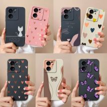 Für Xiaomi 13T Pro Fall Liebe Herz Weiche Flüssigkeit Silikon Kamera Schutz Zurück Abdeckung Für Xiaomi13T 13TPro anti Drop Telefon Fällen