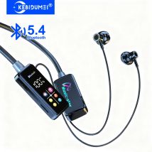 Bluetooth 5.4 Earphones Wireless Headphones LED Display Neckband Headsets HiFi Stereo Earbuds Support Earphone Monitor TF Play