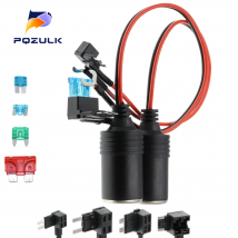 1PCS Medium Mini Micro 32V Reinem Kupfer Auto Zigarette Leichter Ladegerät Kabel Buchse Stecker Stecker Adapter Kabel sicherung