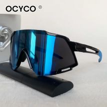 Neu im Jahr 2025, halbrandlose Sport-Sonnenbrille, Outdoor-Marke, übergroßer Spiegel, Herrenbrille, Damen, trendiges Dekor, Fahrrad-Sonnenbrille