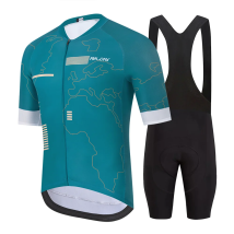 Raudax Men Short Sleeve Cycling Jersey Set MTB Maillot Ropa Ciclismo Summer Bicycle Wear Breathable Cycling Clothing Gel Padded