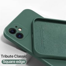 Custodia antiurto in silicone liquido di lusso per iPhone 11 12 13 14 15 Pro Max7 8 iPhone 15 X XS XR Max Mini Cover posteriore morbida Funda