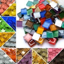 300 teile/paket Kristall Glas Mosaik DIY Hobbys Fliesen Kreativität Kunst Materia Handgemachte kreative Für Kinder Mini Mosaik Fliesen Material