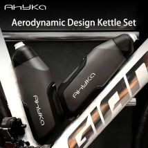 Zestaw aerodynamicznej bidonu rowerowego AhyKa 600ml, lekki bidon do roweru szosowego, montowany na ramie, z funkcją wyciskania wody.
