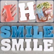 26 Buchstaben A-Z Alphabet Silikon form Kristall kleber Epoxidharz Gussform für DIY Schmuck machen englische Brief Kerze Ornament