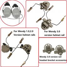 Taktischer Headset-Halterung adapter für Team Wendy Helms chiene 2,0 3,0 für msa sordin taktische Kopfhörer Jagd schießen Ohren schützer