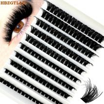 10 Reihen 30D-100D 5D Flauschige Dicke Wimpern Cluster 8-16mmMix Wispy Einzelne Wimpern Extensions Cluster DIY Make-Up Falsche Wimpern
