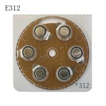 6 TEILE/LOS (1 PACKS) E312 P312 A312 312 PR41 zink air taste batterie für hörgeräte