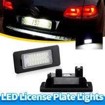 2PCS LED Number License Plate Lights FOR VOLKSWAGEN GOLF JETTA TOURAN PASSAT TIGUAN FOR AUDI A1 A3 A6 A7 Q5 Q3 Q7 TT 5N0943021