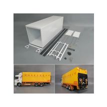 Ganzmetall-Schrankfachbehälter für 1:14 Tamiya RC Truck Trailer Kipper Scania MAN Benz Actros Volvo Car Diy Parts
